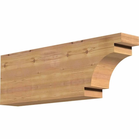 Ekena Millwork Mediterranean Smooth Rafter Tail, Western Red Cedar, 5 1/2"W x 12"H x 36"L RFT06X12X36MED00SWR